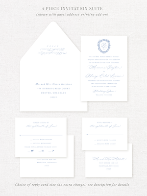 
                  
                    Load image into Gallery viewer, MARSEILLE - Wedding Invitation
                  
                