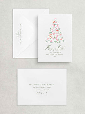 
                  
                    Load image into Gallery viewer, Merry &amp;amp; Bright Tree Card
                  
                